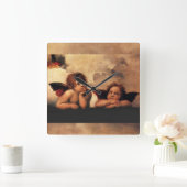 天使時計 スクエア壁時計 (ホーム)