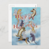 天使猫の幸せな休日の群 シーズンポストカード (正面/裏面)