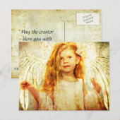 天使疑問に思の ポストカード (正面/裏面)