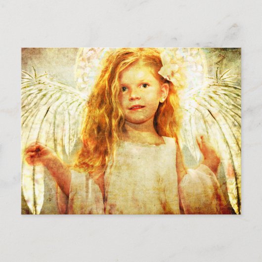 天使疑問に思の ポストカード (正面)