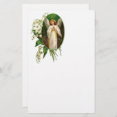 天使祈が庭に居る 便箋 (正面/裏面)