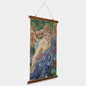 天使絵を描の 吊り下げ型タペストリー (傾斜あり)