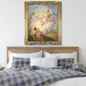 天使遊が鳥を抱えて風景を キャンバスプリント (インサイチュ (寝室))