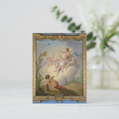 天使遊が鳥を抱えて風景を ポストカード (スタンド正面)