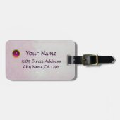 天使遊のライラ雲ピンク ラゲッジタグ (正面横)