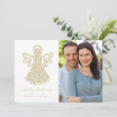 天使金ゴールドグリッターフラットカード (スタンド正面)