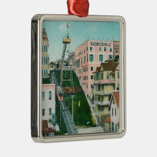 天使飛行トロリーの空中写真 メタルオーナメント (右)