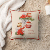 天使飾のクリスマスツリー枕 クッション (ブランケット)