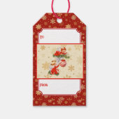 天使飾のクリスマスツリー ギフトタグ (正面)