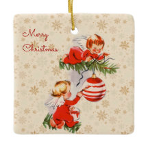 天使飾のクリスマスツリー