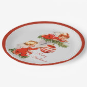 天使飾のクリスマスツリー ペーパープレート (アングル)