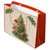 天使飾のクリスマスツリー ラージペーパーバッグ (裏面アングル)