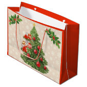 天使飾のクリスマスツリー ラージペーパーバッグ (正面アングル)