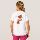 天使飾のクリスマスツリー Tシャツ (裏面フル)