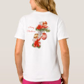 天使飾のクリスマスツリー Tシャツ (裏面)