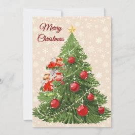 天使飾の木 | クリーム シーズンカード