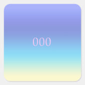 天使000 – 新しい営業案件のグラデーション スクエアシール (正面)