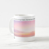 天使111現ピンク色の夕日 コーヒーマグカップ (正面左)