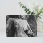 天使2のキリスト教の記念の悔やみや弔慰は感謝していしています サンキューカード (スタンド正面)