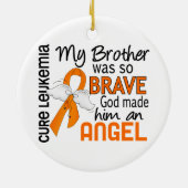 天使2の兄弟の白血病 セラミックオーナメント (裏面)