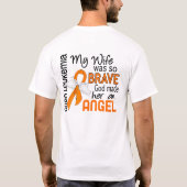天使2の妻の白血病 Tシャツ (裏面)