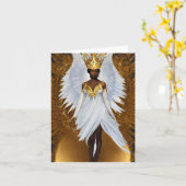 天使3 カード (黄色い花)