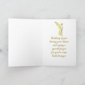 天使 あなたのことを想い祈りを捧げる 化学療法 カード (内部)
