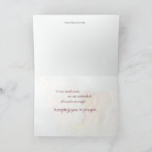 天使、あなたのサポートの賛美歌91の考えること カード (内部)