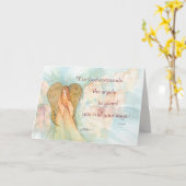 天使、あなたのサポートの賛美歌91の考えること カード (黄色い花)