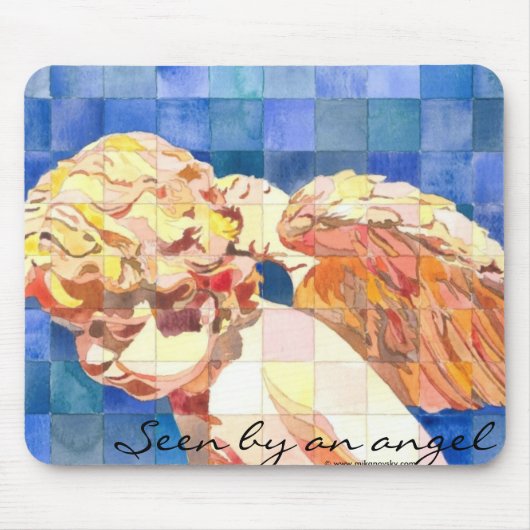 "天使"のによって見られてmousepad マウスパッド (正面)