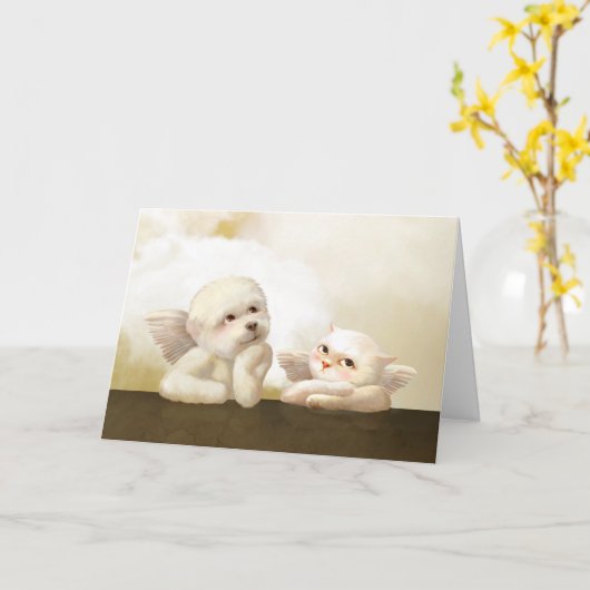 天使 カード (黄色い花)