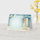 天使 カード (黄色い花)