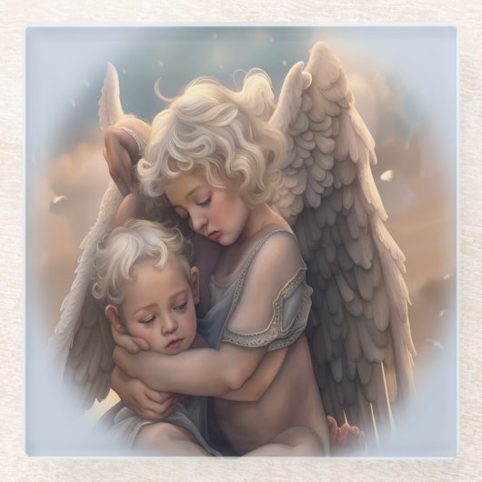 天使 ガラスコースター (正面)