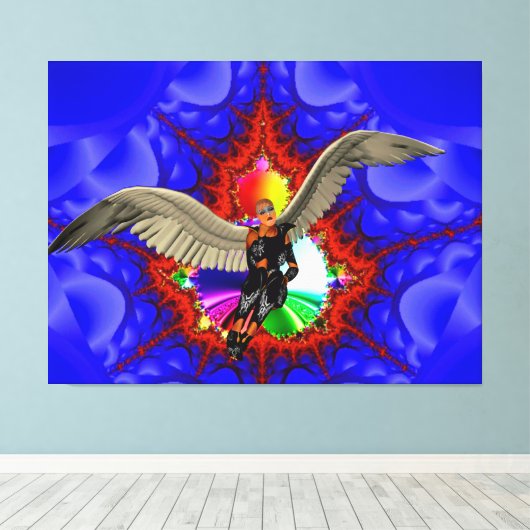 天使 キャンバスプリント (インサイチュ (ウッドフロア))