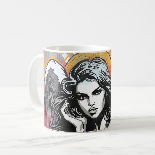 天使 コーヒーマグカップ (正面左)