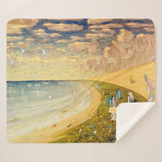 天使（パラダイス） | Mikalojus Ciurlionis | シェルパブランケット (正面(横))