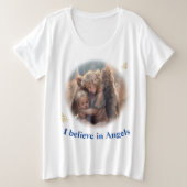 天使 プラスサイズTシャツ (デザイン正面)