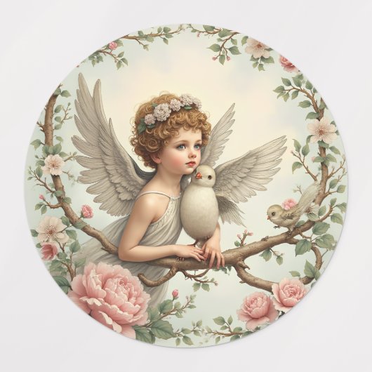 天使 ラベル (デザイン2)