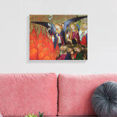 天使、「ヴァージンの戴冠式」より キャンバスプリント (インサイチュ (リビング))