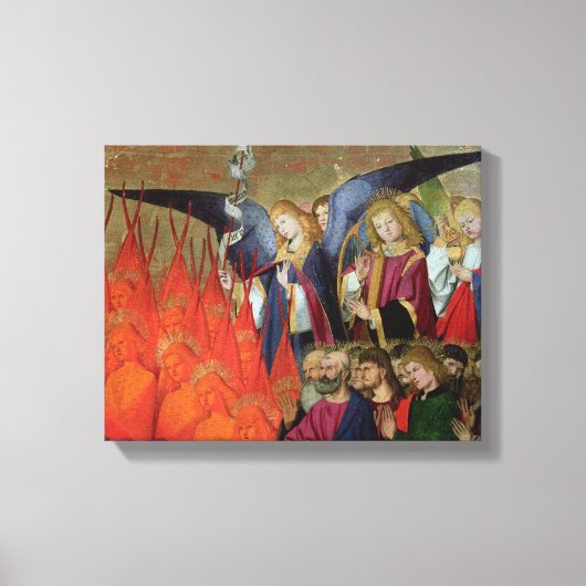 天使、「ヴァージンの戴冠式」より キャンバスプリント (正面)