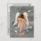 天使、休息 ポストカード (正面/裏面)
