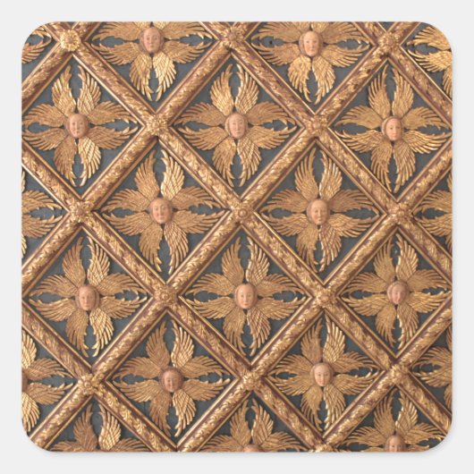 天使。六つの翼のあるセラピム。アカデミギャラリー スクエアシール (正面)