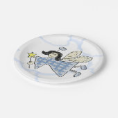 天使/妖精（青） ペーパープレート (アングル)