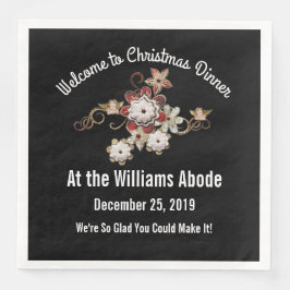 天使、宝石、きらめく花ポップ・アートの黒