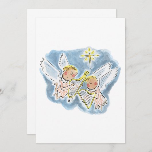 天使 招待状 (正面/裏面)