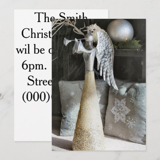 天使 招待状 (正面/裏面)