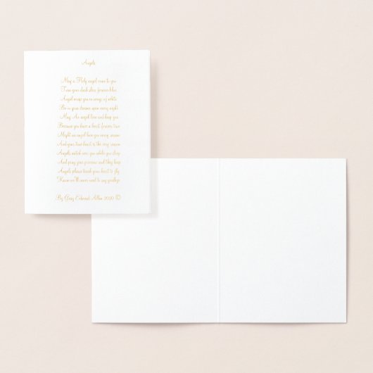 天使 箔カード (ディスプレー)