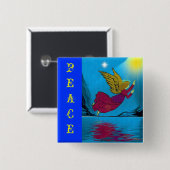 天使 缶バッジ (正面&裏面)