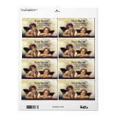 天使 / 羽を持つキューピッド ラファエロ・サンジオ ラベル (フルシート)