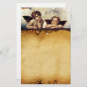 天使/翼のあるチャルブ，羊飼い 便箋 (正面/裏面)